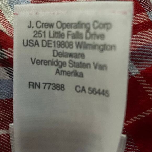 J. Crew Red Flannel Long-Sleeve Pajama Set in Vintage Plaid Size Medium - Picture 14 of 14